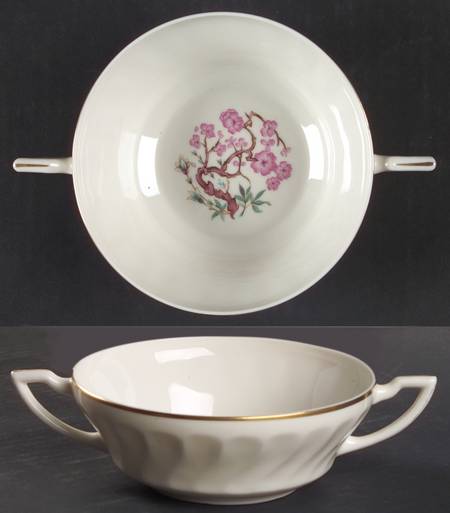 China Spring Flat Cream Soup Bowl