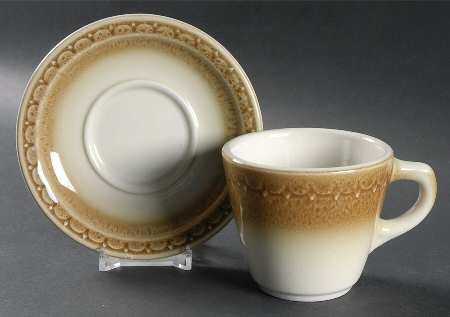 Cinnamon (Restaurant) Flat Cup & Saucer Set