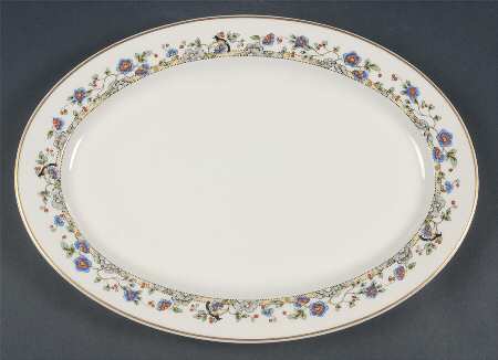Cloisonne 14" Oval Serving Platter