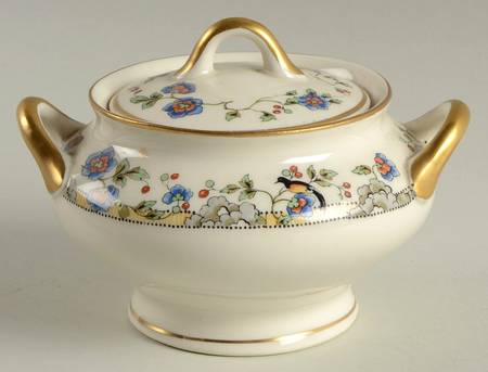 Cloisonne Sugar Bowl & Lid