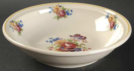 Colonial (Restaurant, Old Ivory) 8" Round Vegetable Bowl