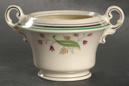 Coralbel (Virginia Shape, Platinum Trim) Sugar Bowl No Lid