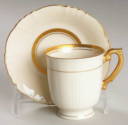 Cornwall Footed Demitasse Cup & Saucer Set