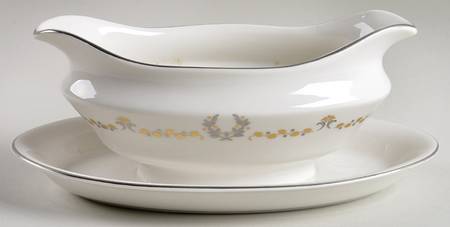 Coronation Gravy Boat with Attached Underplate