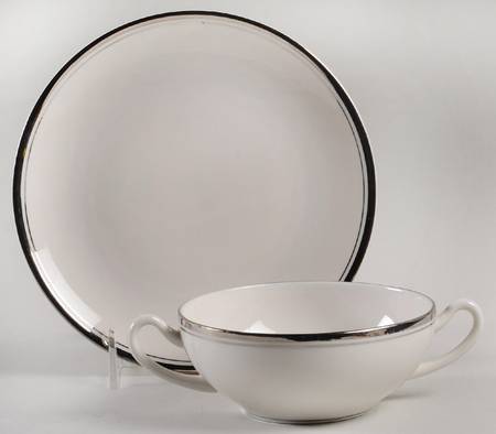 Countess Flat Cream Soup Bowl & Saucer Set