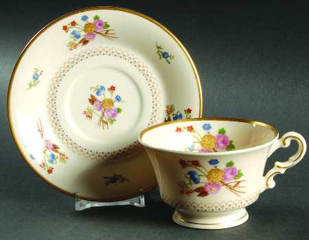 Coventry Footed Cup & Saucer Set by Syracuse