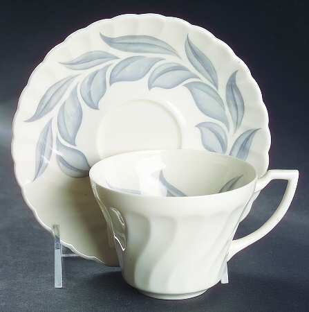 Dawn (Berkeley, No Trim) Flat Cup & Saucer Set