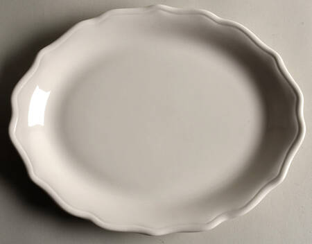Dawn (Restaurant, All White) 11" Oval Serving Platter