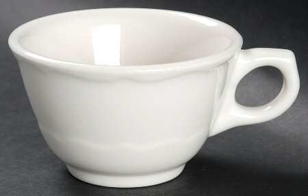 Dawn (Restaurant, All White) Flat Cup