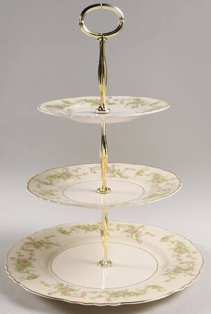 Dearborn 13 7/8"-14 1/4" 3-Tiered Serving Tray(DP,SP,BB) HC