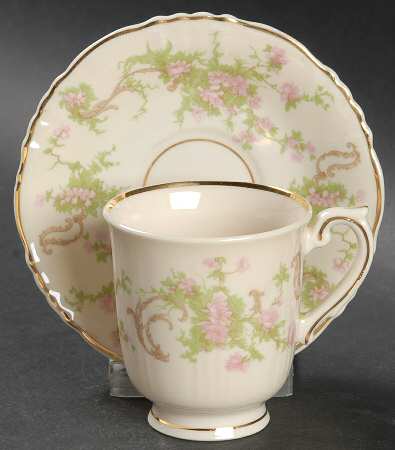 Dearborn Footed Demitasse Cup & Saucer Set