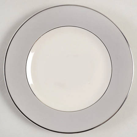 Debutante Gray Bread & Butter Plate by Syracuse