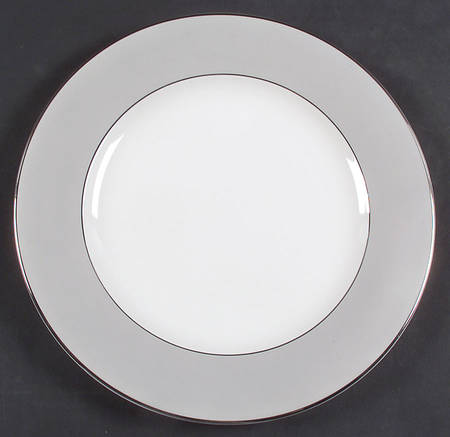 Debutante Gray Large Dinner Plate