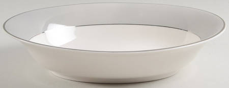 Debutante Gray 10" Oval Vegetable Bowl