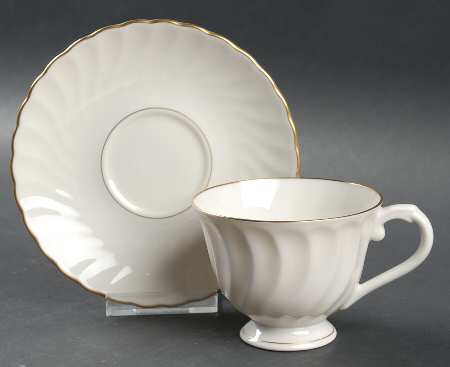 Debonair Footed Cup & Saucer Set