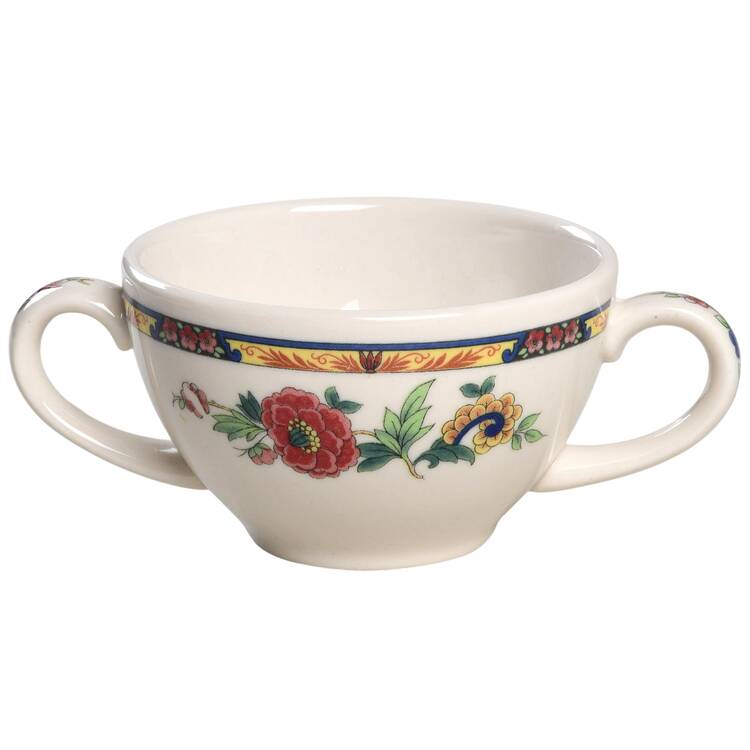 Dewitt Clinton (Pilgrim) Flat Bouillon Cup by Syracuse