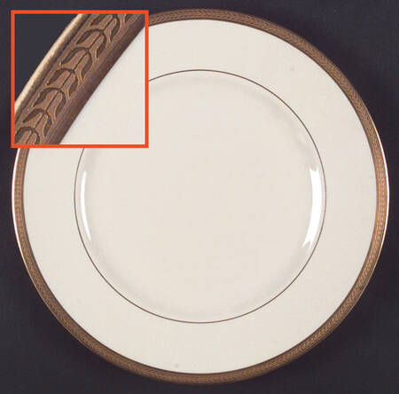 Diane (No Color Band) Large Dinner Plate