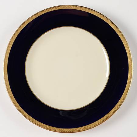 Diane Cobalt Blue Band Luncheon Plate