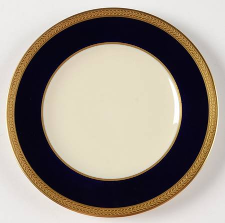 Diane Cobalt Blue Band Dessert/Pie Plate