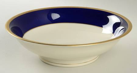 Diane Cobalt Blue Band 9" Round Vegetable Bowl