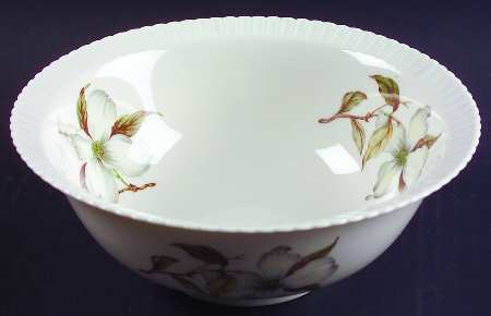 Dogwood (Shelledge, No Trim) 8" Round Vegetable Bowl