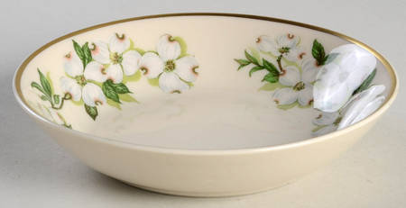 Dogwood (Gold Trim) Fruit/Dessert (Sauce) Bowl