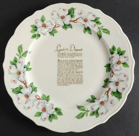 Dogwood (Restaurant, Scalloped, No Trim) Show Or Decorative Plate (Charger)