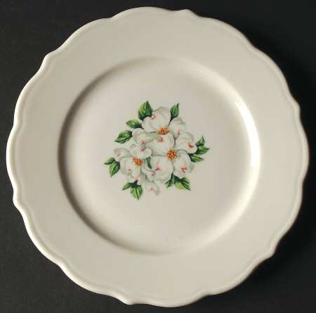 Dogwood (Restaurant, Scalloped, No Trim) Salad Plate