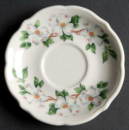 Dogwood (Restaurant, Scalloped, No Trim) Saucer for Demitasse Cup