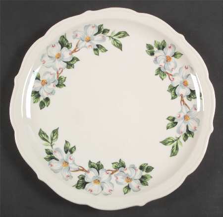 Dogwood (Restaurant, Scalloped, No Trim) Cake Plate