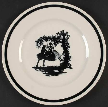 Early American Silhouette Dinner Plate