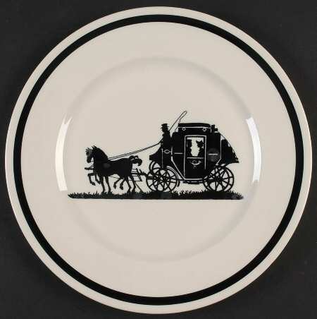 Early American Silhouette Dinner Plate
