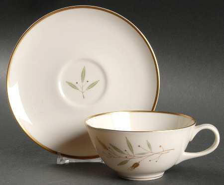 Elegance Flat Cup & Saucer Set