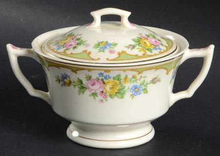 Ensley Green Sugar Bowl & Lid