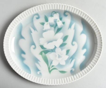 Floral Fantasy 11" Oval Serving Platter