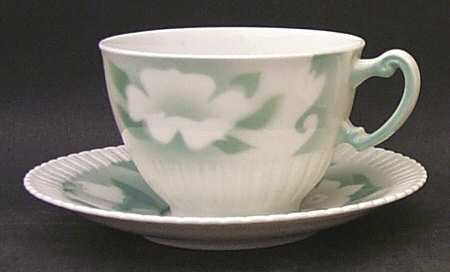 Floral Fantasy Flat Cup & Saucer Set