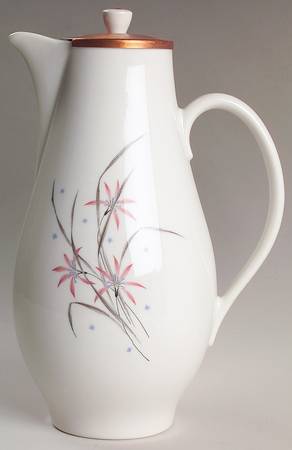 Flame Lily Coffee Pot & Copper Lid