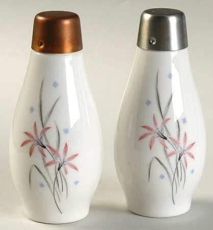 Flame Lily Salt & Pepper w/Metal Lids