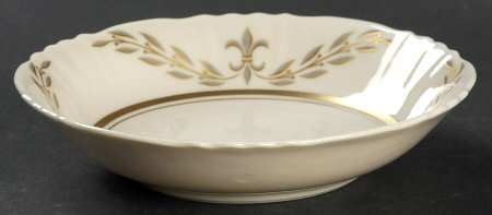 Fleur De Lis Grey Fruit/Dessert (Sauce) Bowl