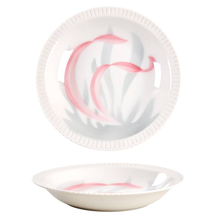 Flamingo Reeds Rim Soup Bowl