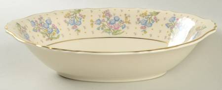 Forget Me Not 9" Oval Vegetable Bowl