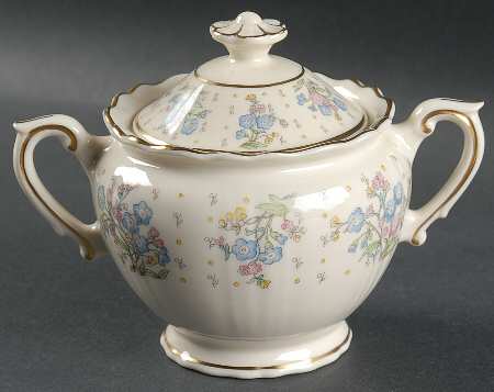 Forget Me Not Sugar Bowl & Lid