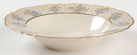 Forget Me Not Rim Soup Bowl