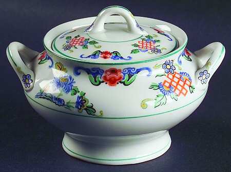 Fusan Sugar Bowl & Lid