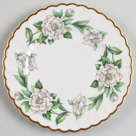 Gardenia (White Flowers) Bread & Butter Plate