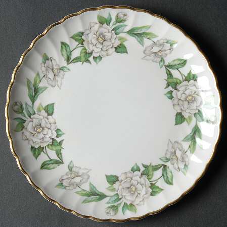 Gardenia (White Flowers) Saucer for Cream Soup Bowl