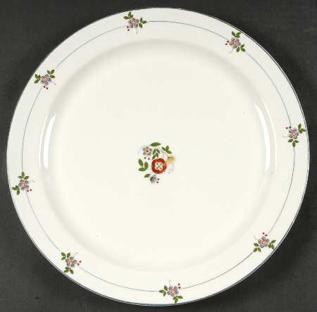 Gardena (Blue Trim) 12" Chop Plate (Round Platter)