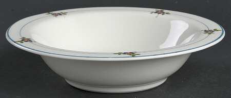 Gardena (Blue Trim) Rim Cereal Bowl