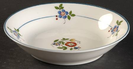 Gardena (Blue Trim) Fruit/Dessert (Sauce) Bowl