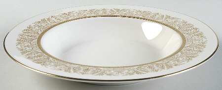 Gold Riviera Rim Soup Bowl